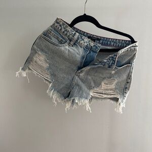Cropped Jean Shorts